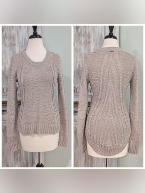 Prana Taupe Knit Sweater